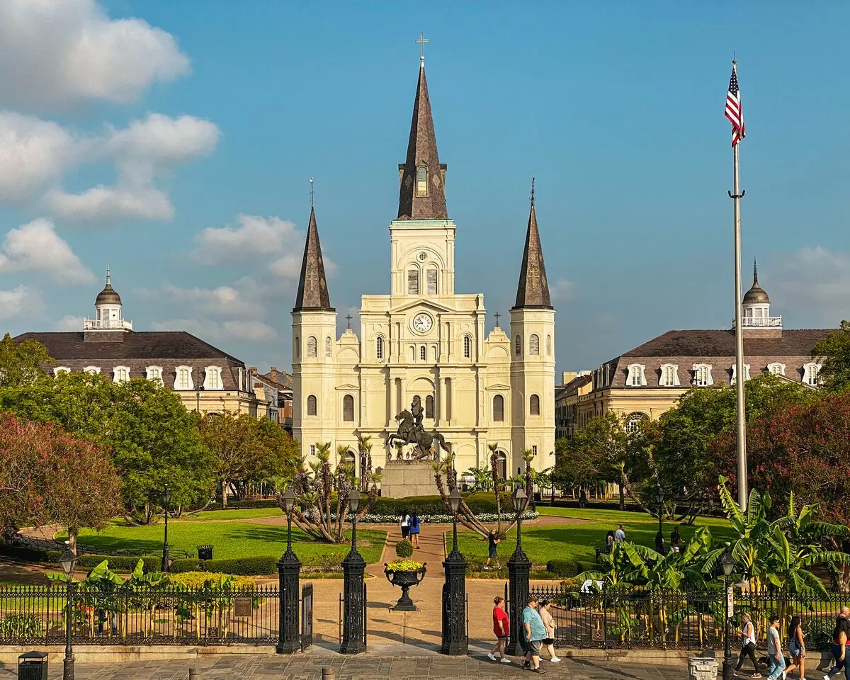 New Orleans cathedral at Jackson Square